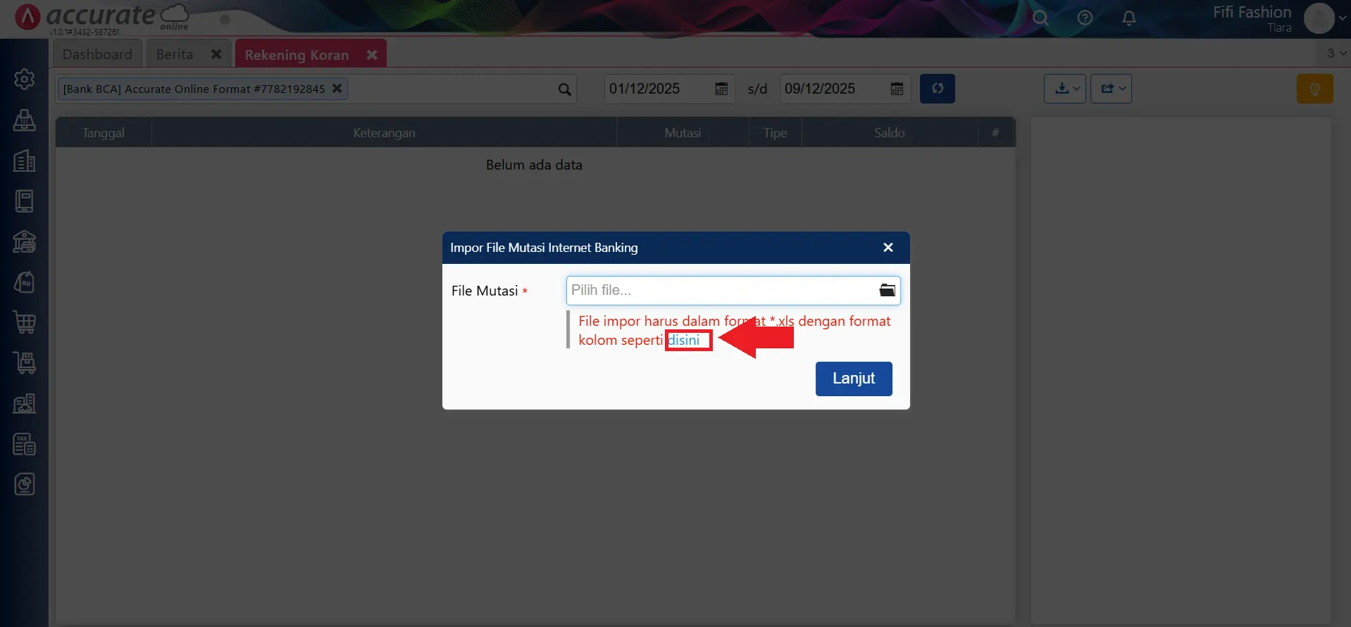Menggunakan Smartlink e-Banking Format Accurate